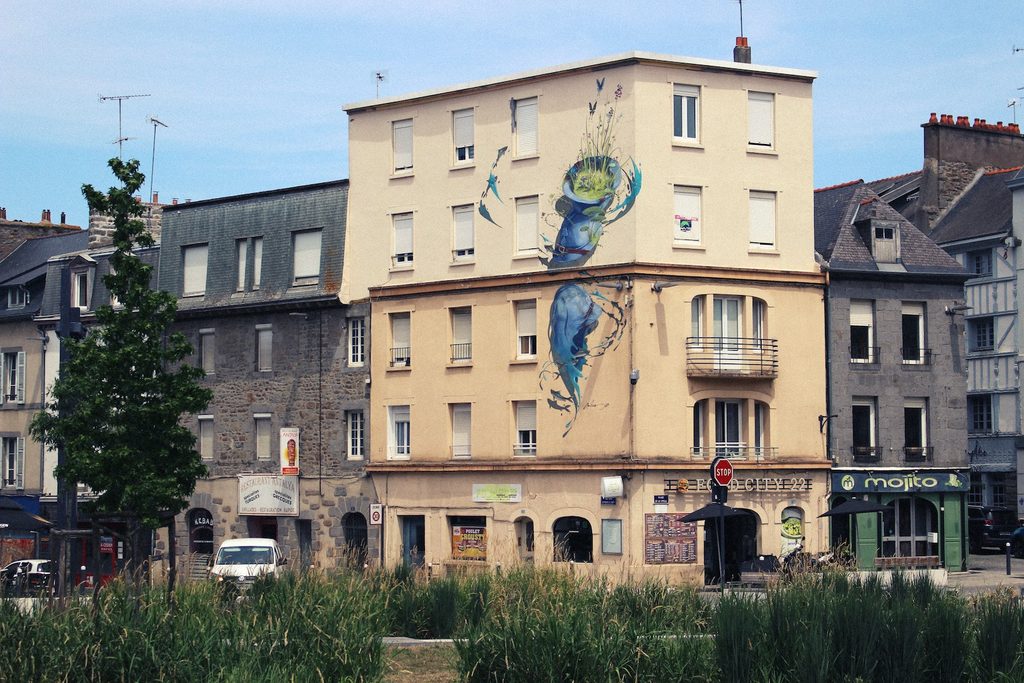 Street art on Rue des 3 Frères Le Goff, Saint-Brieuc